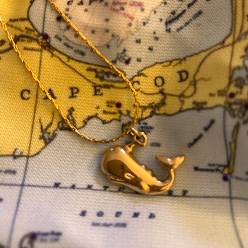 Vintage Nantucket Whale Charm Necklace